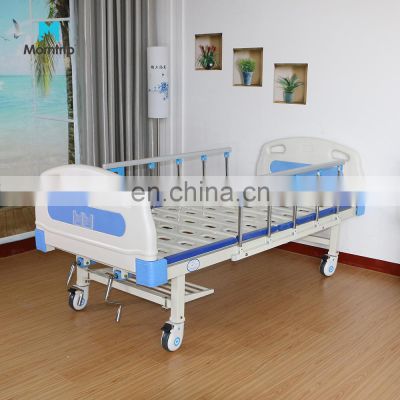 Hospital Equipment Aluminum Alloy Guardrail Adjustable Manual Patient Economic 2 Cranks Medical Hospital Bed Med Beds