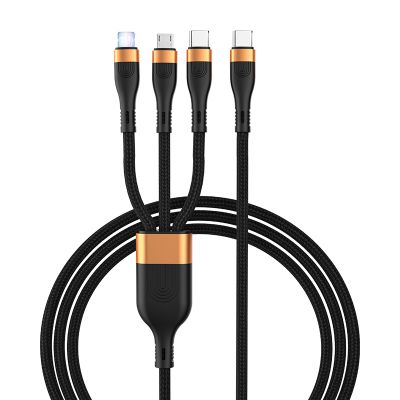 6A data cable usb 100W charging cable mobile phone 3-in-1 data cable super fast charging for PD fully compatible