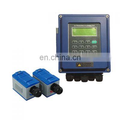 Taijia fixed clamp on flow meter liquid ultrasonic flowmeter for reclaimed watere,cooling water,river water