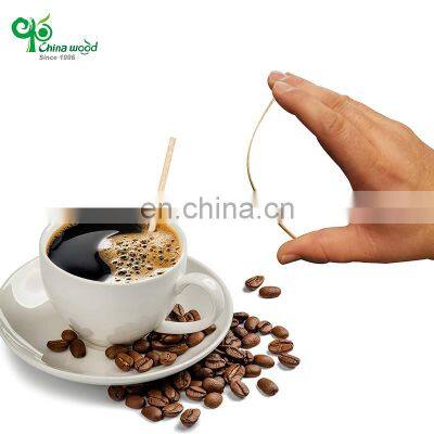 Yada High Quality 100% Natural Wood Coffee Stirrer Disposable Branding Logo Coffee Stir Stick With Customize Size