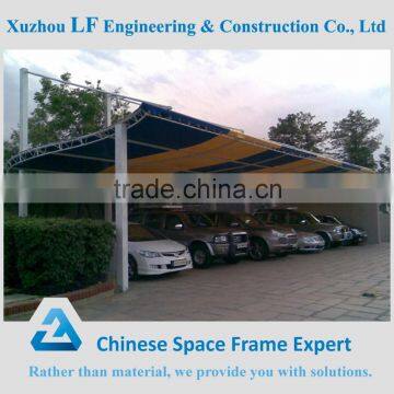 Prefabricated steel roof truss for car parking