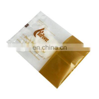 Custom logo small plastic clear sachet soap bar packaging bag