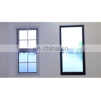 Single hung windows glass window aluminum  frame american double hung window