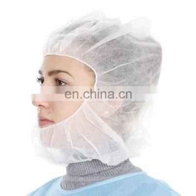 Factory Supply Disposable Face Hood Cover pp Non-woven Disposable Space Caps Used in Hospital Food Industry photo-3