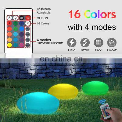 Rechargeable Cordless Waterproof Solar Charging Motion Lights Outdoor Garden Led Ball Stone Lamp photo-4
