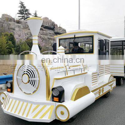 Adult Rides Train Set For Park Seats Tourist Trackless Train Ride For Sale