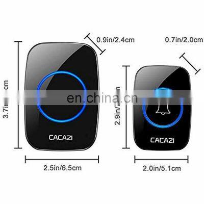 CACAZI New Wireless Doorbell Waterproof 300M Remote US EU Plug Smart Door Ringer photo-4