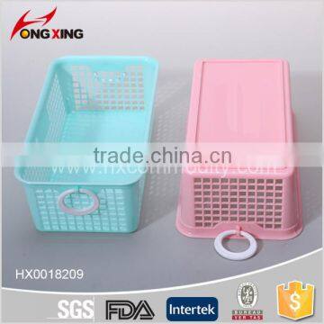 Retangular Plastic Kitchenware Vegetable Basket With Handles photo-4