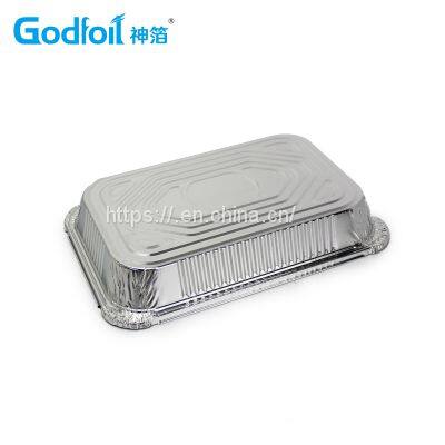 Rectanglar Aluminum Foil Container Wrinkle Wall Container photo-3