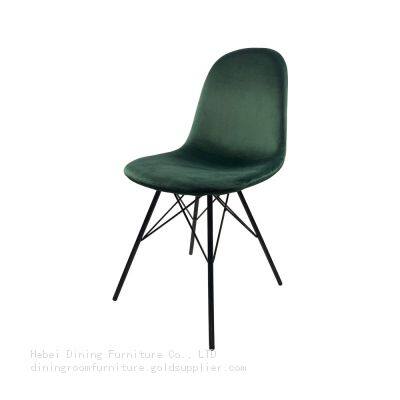 Multicolor Velvet Metal Leg Dining Chair DC-R05H