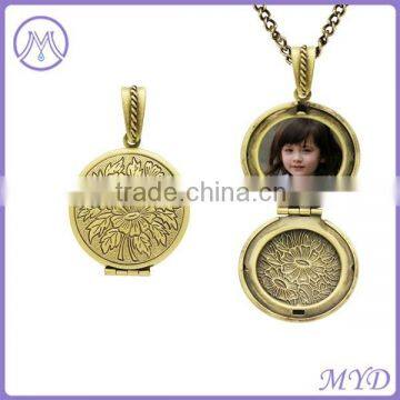 photo locket copper pendant as keepsake