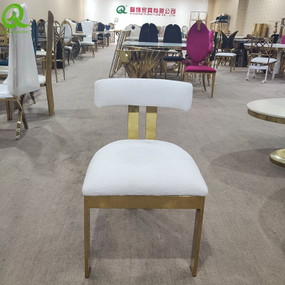 Factory Wholesale Modern Luxury Dining Room Chair Sliver Stainless Steel Legs Leisure Chair