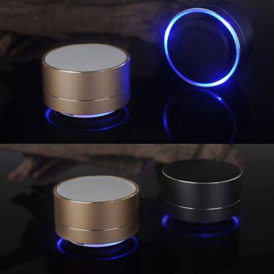 Portable Mini Aluminium Wireless BT Speakers With RGB LED Lights Outdoor Support for TF/FM Enthusiast Category Battery Powered photo-5