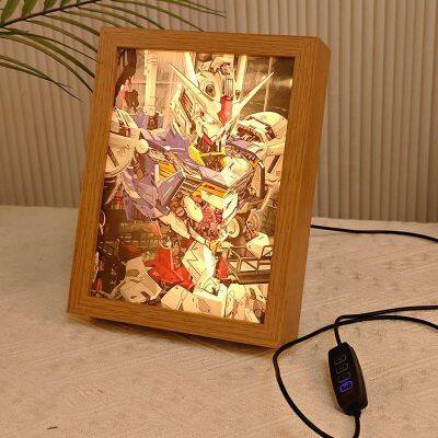 Art Deco Style Portable Vanity LED Mirror Photo Frame Valentine's Day Gift Idea Mirror Light Frame Customized Design photo-5