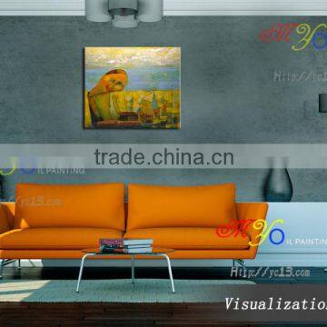 Abstract People Scenery Oil Painting on Canvas for Living Room photo-2