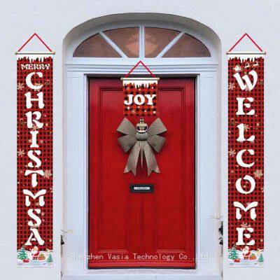 Durable Oxford Cloth Christmas Banners Indoor Outdoor Porch Garage Hanging Signs Wholesale Custom Merry Christmas Decor photo-5