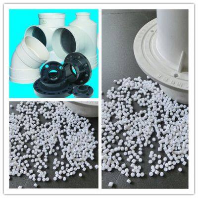 High Quality Factory Direct Sales PVC Compound Granule White Hard Rigid Upvc PVC Raw Material for Bend Pipe Fitting photo-5