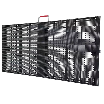 Full-color LED Grille Transparent Screen Indoor and Outdoor Thin Custom LED Display square Naked-eye 3D Transparent Screen
