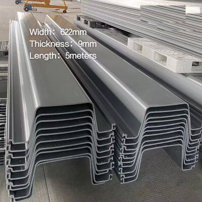 SU622 Plastic Sheet Pile U Type Seawall Retaining Wall PVC Sheet Pile Vinyl Sheet Piling for Water Control Solution photo-2