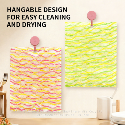 Bubble Dishcloth Household Kitchen Cleaning, Lazy Pot Scrubber Dish Cleaning Cloth photo-2