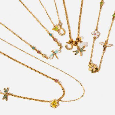 Mayorista de collares de pendientes de copos de nieve de acero inoxidable personalizados - Joyería de aleación metálica