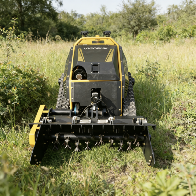 Robustes ferngesteuertes Schlagmähgerät MTSK1000 mit 1500-Watt-Bürstenlosemotor und 200-Meter-Fernsteuerreichweite, selbstsperrender Hangrasmähler