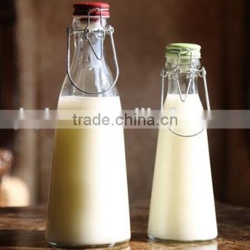 500ml milk bottle with ceramic swing top, 0.5lt glass milk bottle with swing top