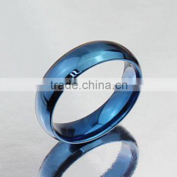 Blue Color Titanium Stainless Steel Ring photo-2