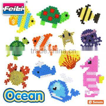 2016 newest DIY toys for kids safe material perler beads iron beads