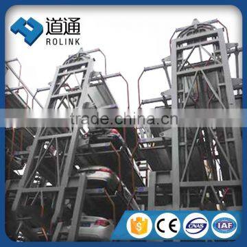 Hot rise rotating parking system