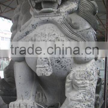 bluestone hand carving animal lion statue