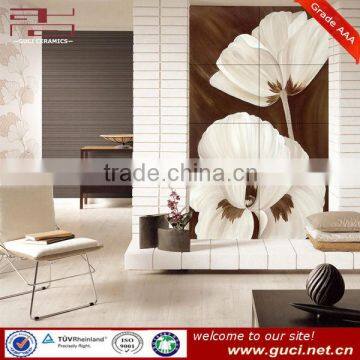 Plane or carved wall porcelain tile with flower design tiles                        
                                                Quality Choice