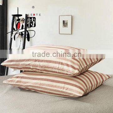 Envelope type stripe hotel cotton satin simple pillow covers /pillow cases