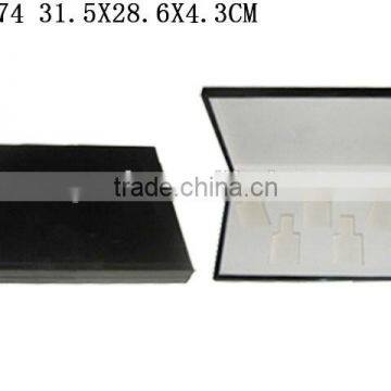 Wholesale 5 Grids Glossy Wood Perfume Gift Packaging Box With Clear Window W572 photo-5