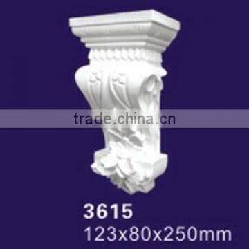 Polyurethane decoration mayerial PU decor for home corbel PU decor pu product cobel