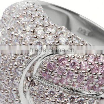 New Fashion Simple Couple Ring Sterling Silver Jewelry Engagement Ring in 916 Gold photo-4