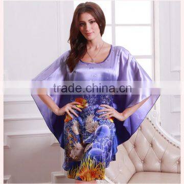 European and American Style Women Pajamas Robe Sleepwear Nightdress