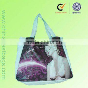 Fashion white fabric lady Handbags and shopping bags