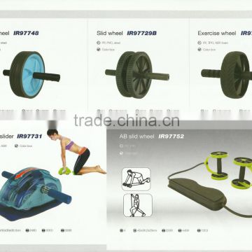 New 2015 Detachable AB Wheel body exerciser roller Abdominal Roller with free knee pad