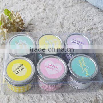 Aroma Travel Tin Candle With Custom Sticker in Metal Lid photo-5