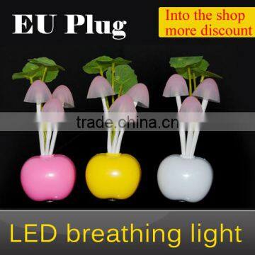 EU US Plug Electric Induction Dream Mushroom Fungus Lamp 3 LEDs Nightlight Bulb Home Decor LED RGB Breathing Night Lights 1pcs photo-6