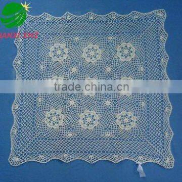 Hand Knit Crocheted table cloth houseware household textile