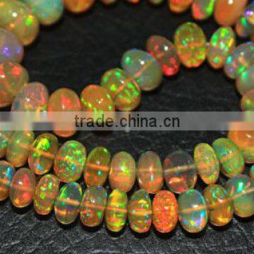 Ethopian Opal Plane Roundel Beads