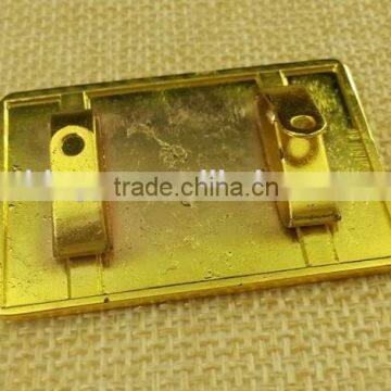 2015 New Arrive Retangle Shape Enamelled Metal Badgs For Shoe and Handbag--15669 photo-2