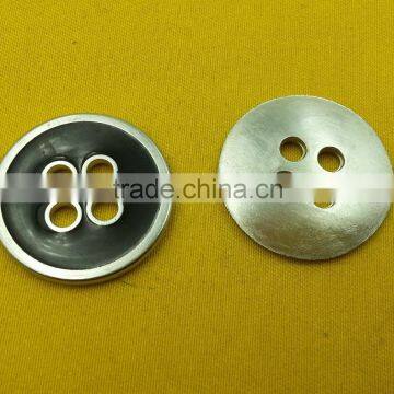 28mm Black Enamelled 4 Holes Metal Sew-on Button For Ladies Wear -- MS34727 photo-4