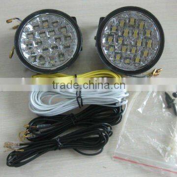18leds round led drl daytime running lights
