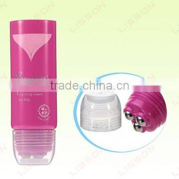 D40mm Chest Cosmetic Cream Container with Massage Ball /Roller