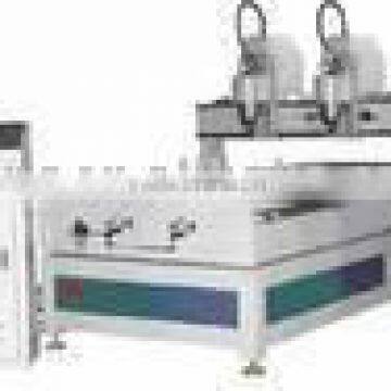 High efficency with double heads CNC Router engraving machine