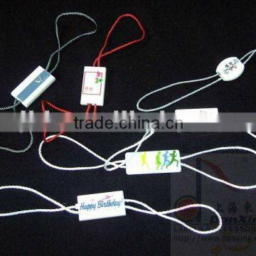 Slimsy rope for hang tag