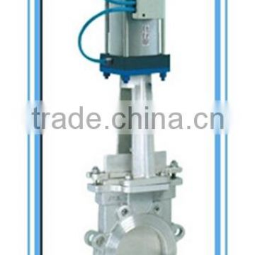 Actuated knife gate valve with pneumatic made in China